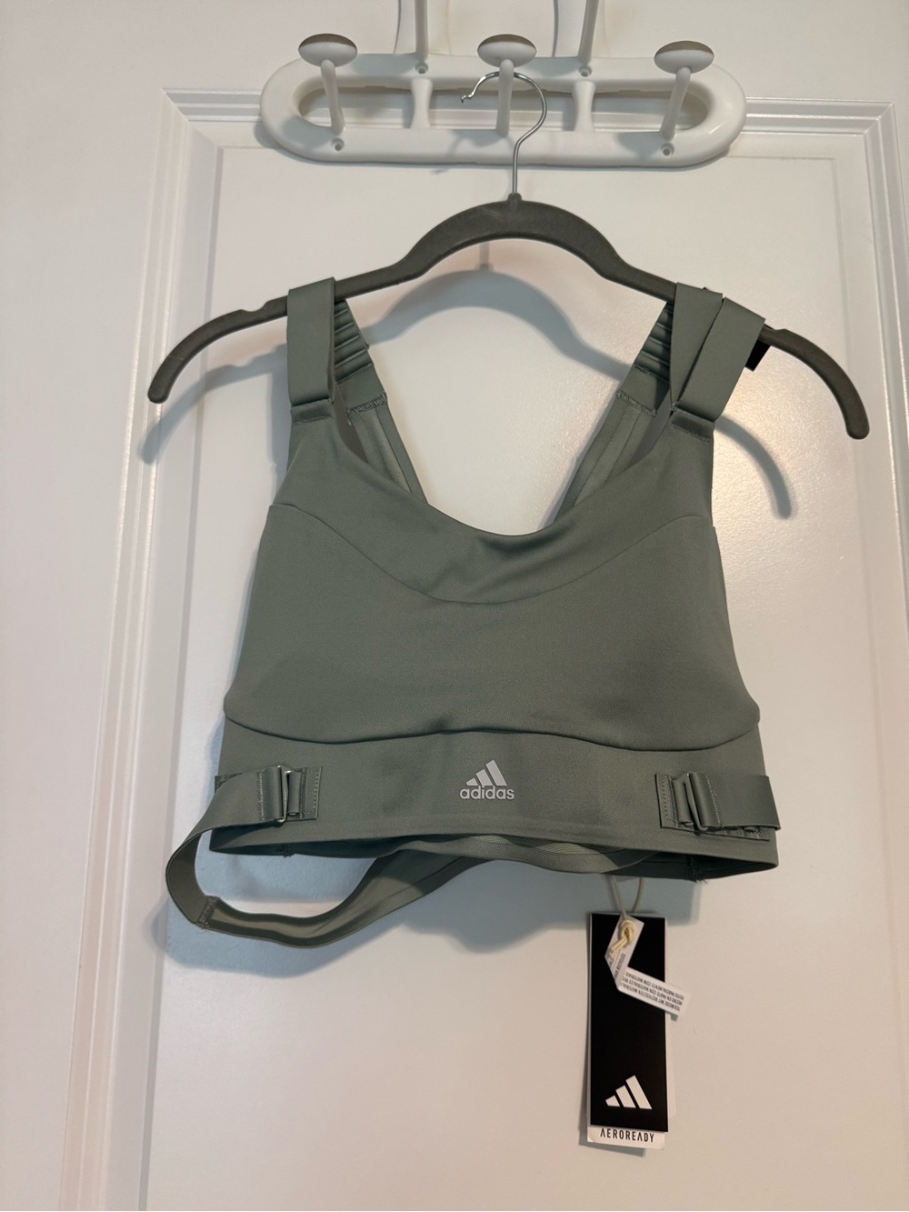 Adidas Olive Green Women's sports bra